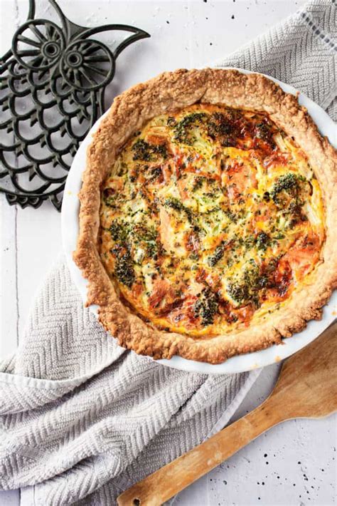 broccoli-and-smoked-salmon-quiche-the-littlest-crumb image