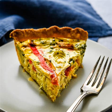 roasted-bell-pepper-and-artichoke-quiche-garlic-zest image