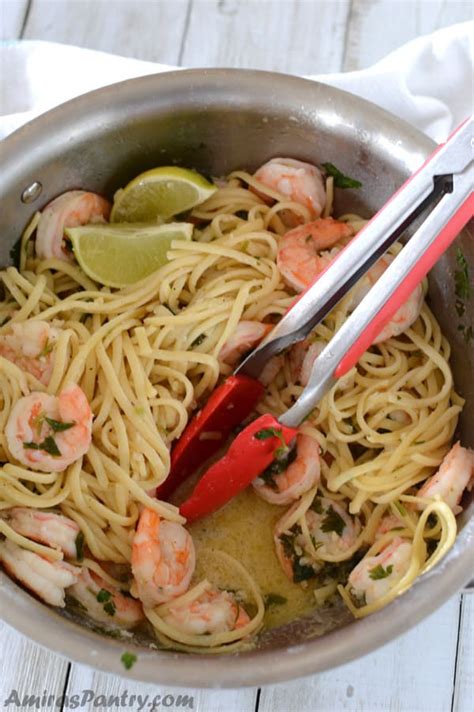 shrimp-scampi-recipe-without-wine-amiras-pantry image