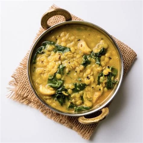 yellow-split-pea-soup-with-spinach-elissa-goodman image