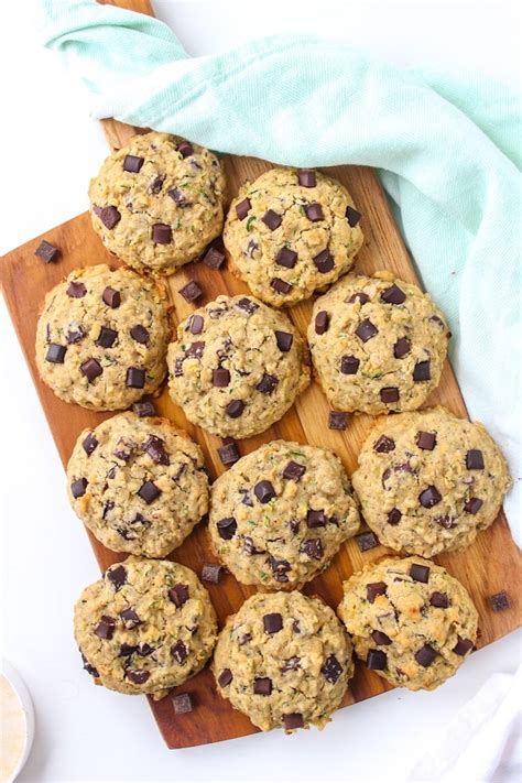 chocolate-chip-oat-zucchini-cookies-a-saucy-kitchen image