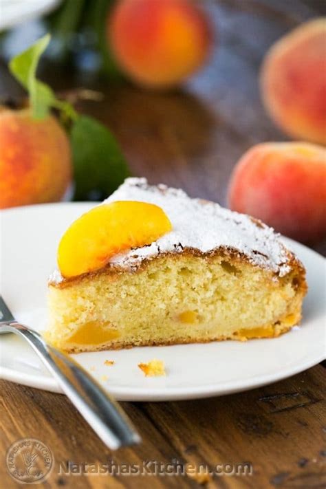 easy-summer-peach-cake-recipe-natashas-kitchen image