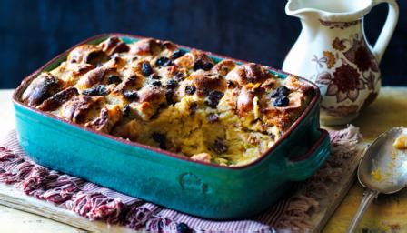 hot-cross-bun-bread-and-butter-pudding-recipe-bbc-food image