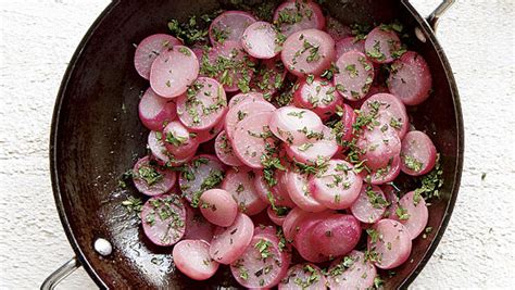 butter-braised-radishes-recipe-finecooking image