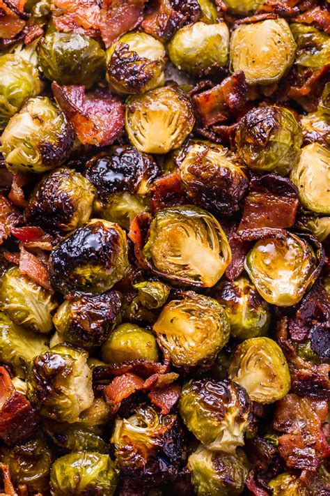 crispy-honey-mustard-brussels-sprouts-with-bacon image