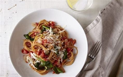 one-pot-pasta-with-spinach-tomatoes-myfitnesspal image