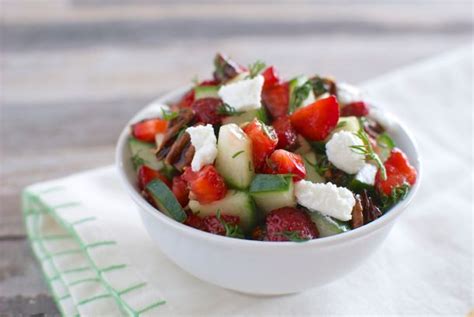 strawberry-cucumber-salad-with-feta-and-dill-eating image