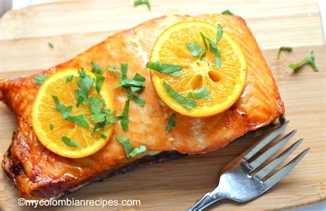orange-honey-baked-salmon-my-colombian image