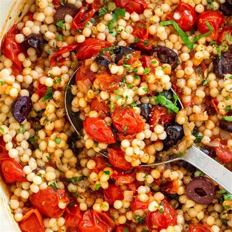 israeli-couscous-with-tomato-and-olives-jessica-gavin image