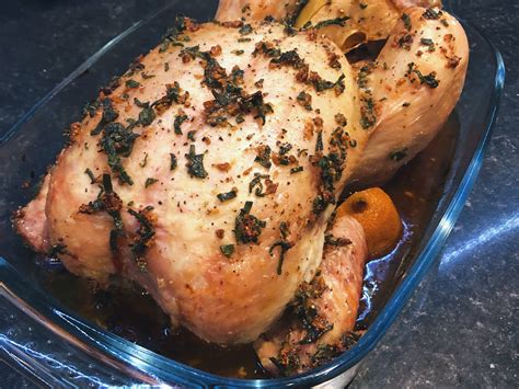 apple-and-sage-butter-roast-chicken-recipe-kitchen image
