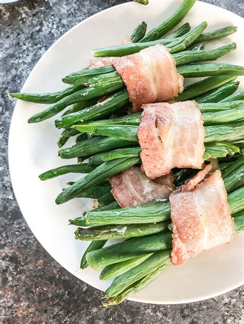 air-fryer-bacon-wrapped-green-beans-recipe-diaries image