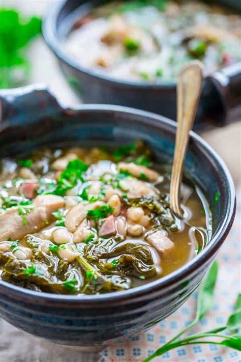 crockpot-ham-and-bean-stew-with-chicken-healthy image