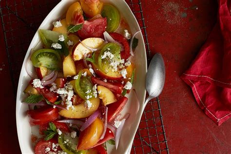 summer-tomato-peach-mint-salad-volpi-foods image