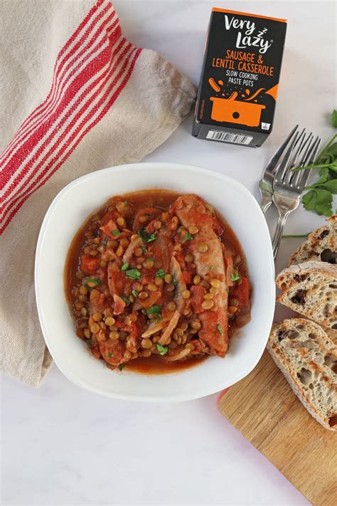 slow-cooker-sausage-lentil-casserole-healthy image