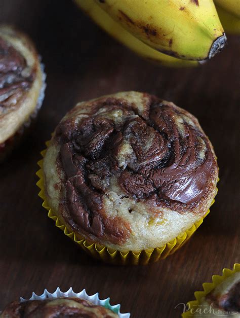 chocolate-banana-muffins-the-peach-kitchen image