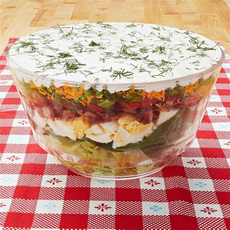 seven-layer-salad-recipe-with-creamy-dressing image