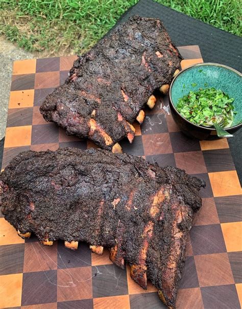 smoked-wagyu-beef-back-ribs-over-the-fire-cooking image