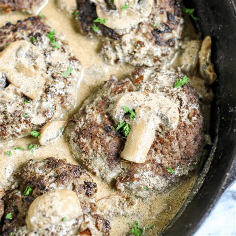 salisbury-steaks-in-mushroom-gravy-nanas-little image