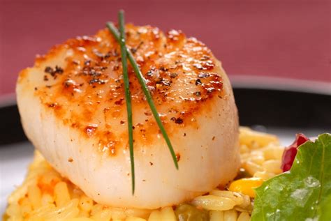 pan-seared-scallops-with-saffron-rice-for-festive-friday image