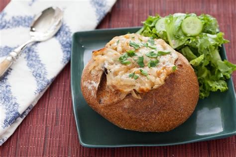 french-onion-soup-in-a-sourdough-bread-bowl-blue-apron image
