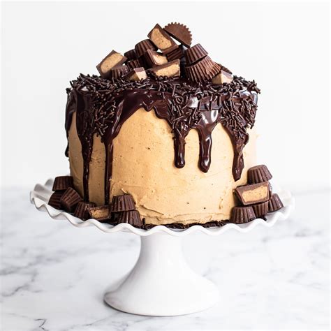 chocolate-brownie-cake-with-peanut-butter-frosting image