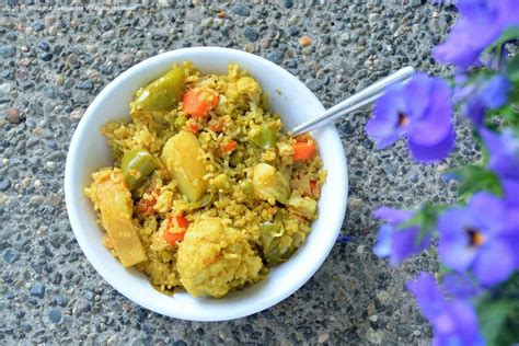 quinoa-brown-rice-and-vegetable-pulao-recipe-archanas-kitchen image