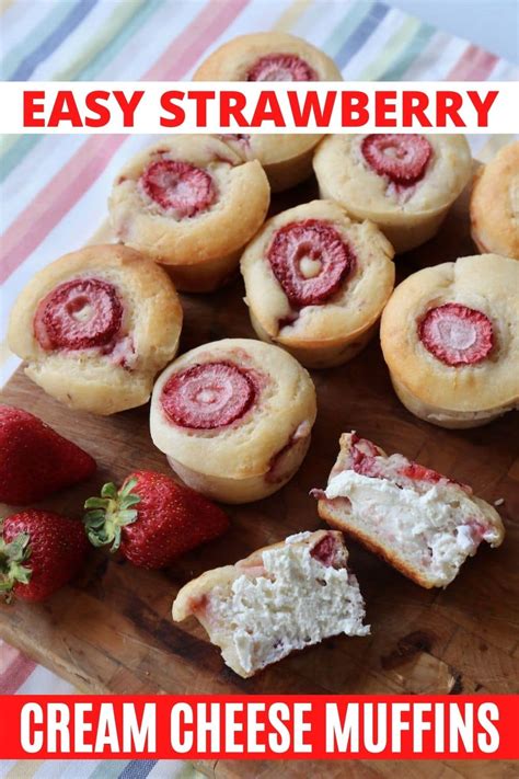 fresh-strawberry-cream-cheese-muffins image