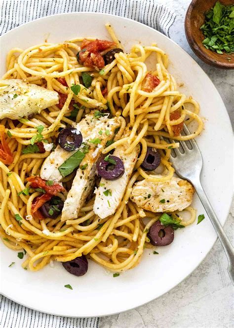tuscan-chicken-pasta-skillet-recipe-simply image