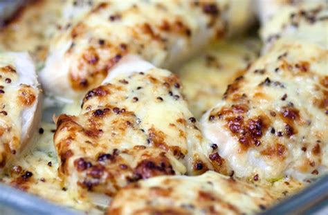 chicken-in-cheese-and-mustard-sauce-dinner image