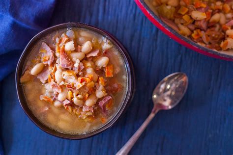 ham-and-bean-soup-recipe-with-leftover-ham-eating image