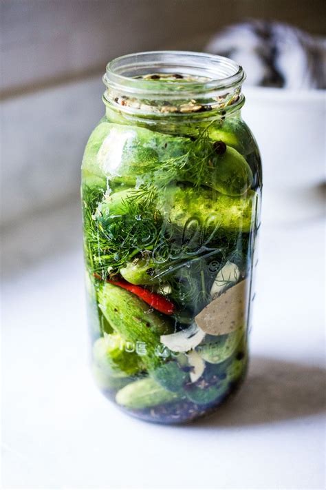 fermented-pickles-with-garlic-and-dill-feasting-at-home image