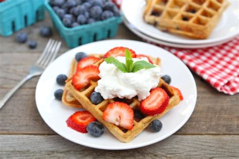 blueberry-yogurt-waffles-blueberry-waffle image
