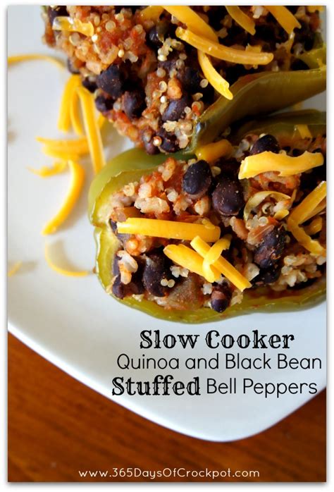 recipe-for-slow-cooker-quinoa-and-black-bean-stuffed image