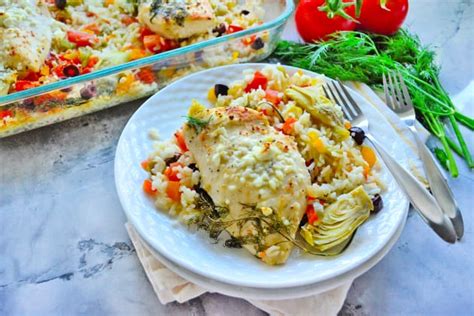 one-pan-greek-chicken-and-rice-recipe-food-fanatic image