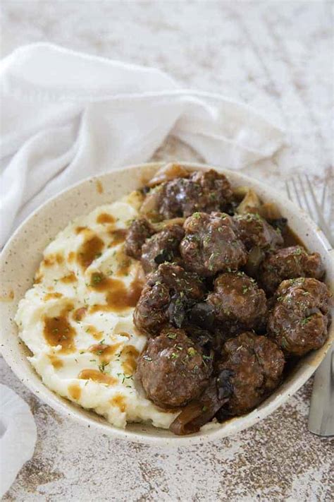 slow-cooker-meatballs-and-gravy-the-salty-marshmallow image
