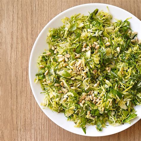 shredded-brussels-sprouts-with-basil-and-pine-nuts image