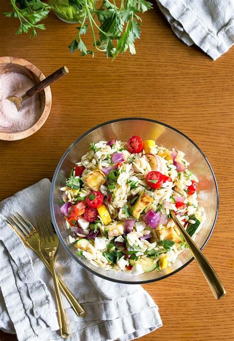 orzo-pasta-salad-with-feta-and-grilled-vegetables image