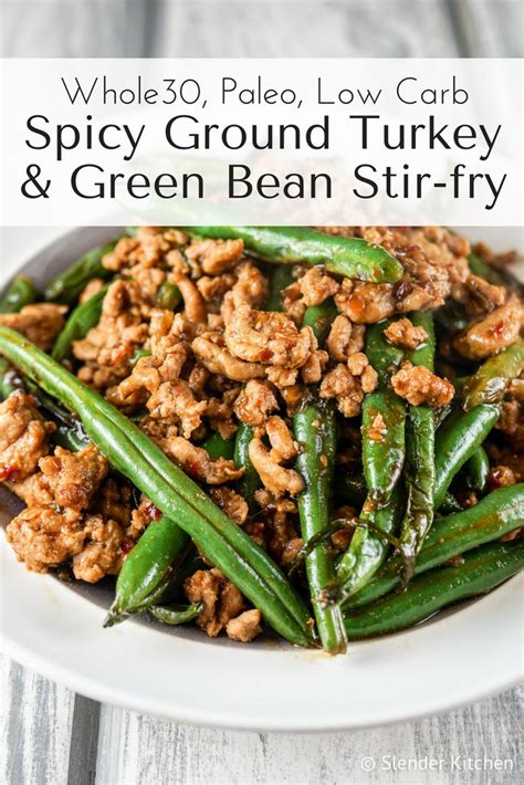 spicy-ground-turkey-and-green-bean-stir-fry-slender image