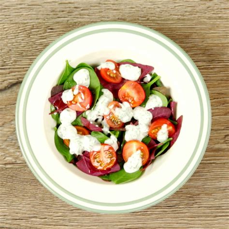 yogurt-dressing-spinach-salad-so-delicious image