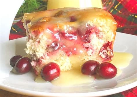 cranberry-butter-cake-with-warm-vanilla-sauce-chef image