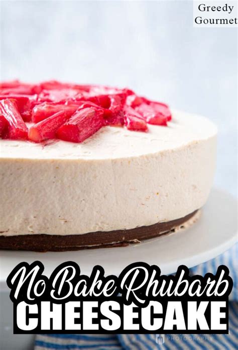 no-bake-rhubarb-cheesecake-summer-dessert-greedy image