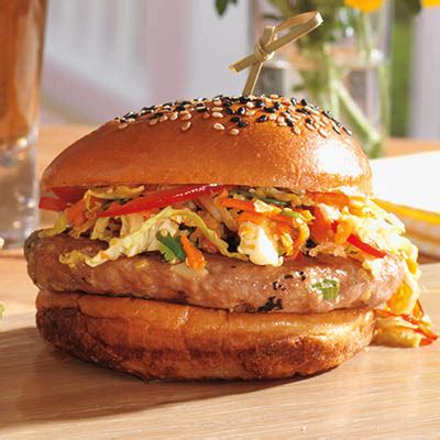 asian-inspired-chicken-burger-with-sriracha image