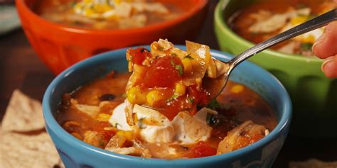 best-crock-pot-chicken-enchilada-soup-recipe-delish image