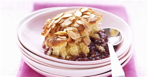 almond-pudding-with-plums-recipe-eat-smarter-usa image