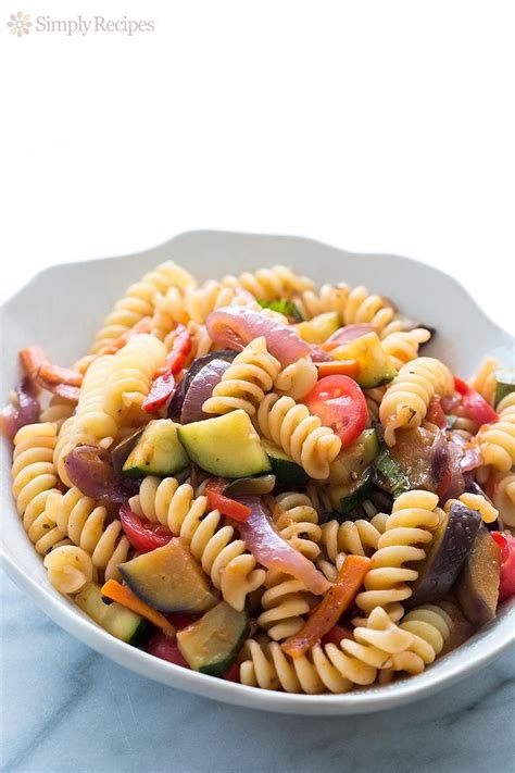weeknight-pasta-with-zucchini-eggplant-and-peppers image