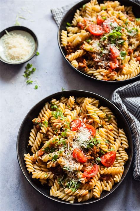 vegan-lentil-bolognese-pasta-plant-based-gluten-free image