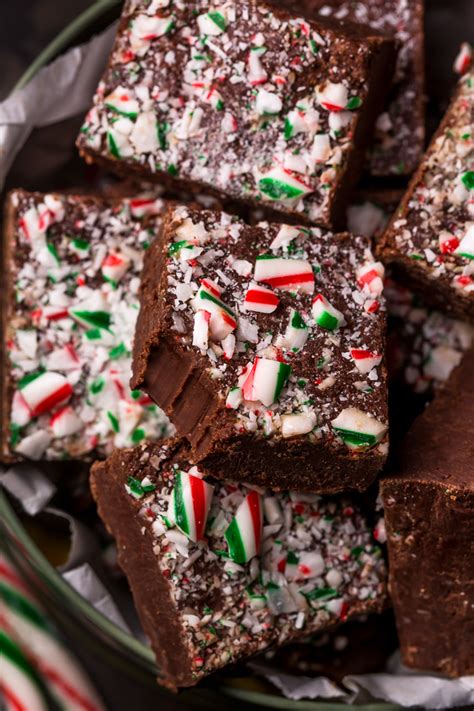 easy-chocolate-peppermint-fudge-baker-by-nature image