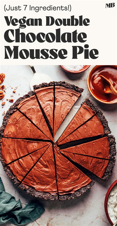vegan-double-chocolate-mousse-pie-minimalist image