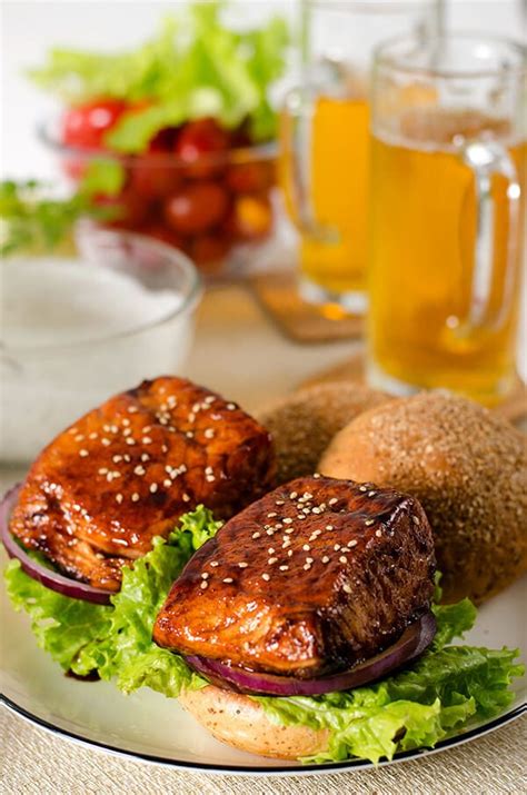 teriyaki-salmon-sandwich-omnivores-cookbook image