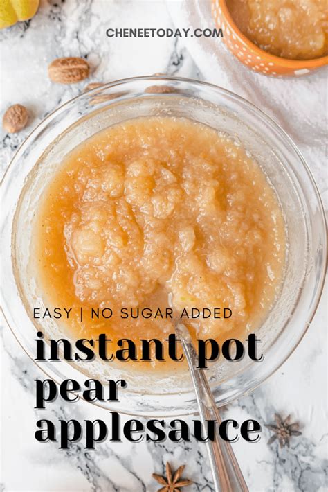 best-instant-pot-pear-applesauce-no-added-sugar-chene-today image